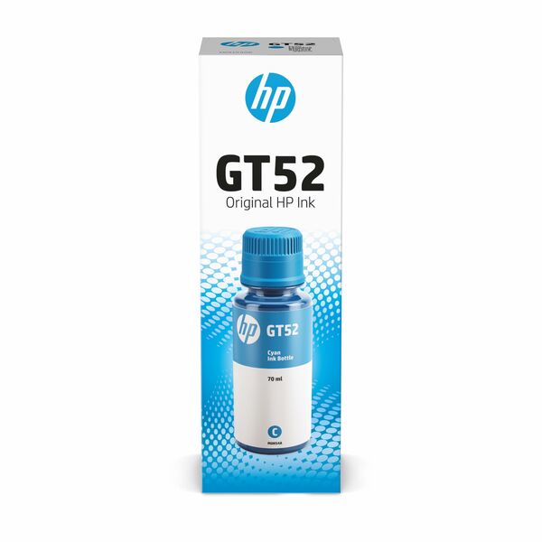 TINTA AZUL HP GT52, GARRAFA 70ML