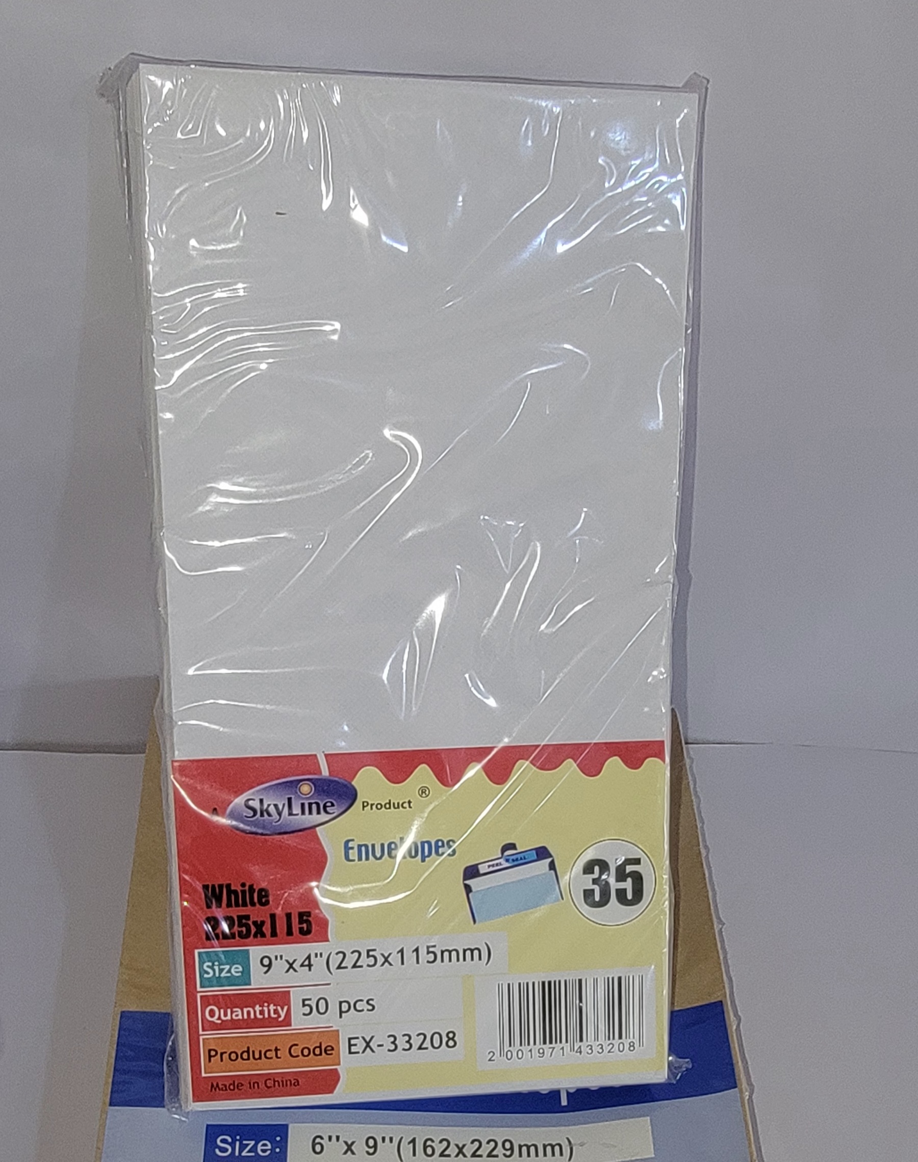 Envelope Branco 35  (115x 225 mm) (50 pcs)